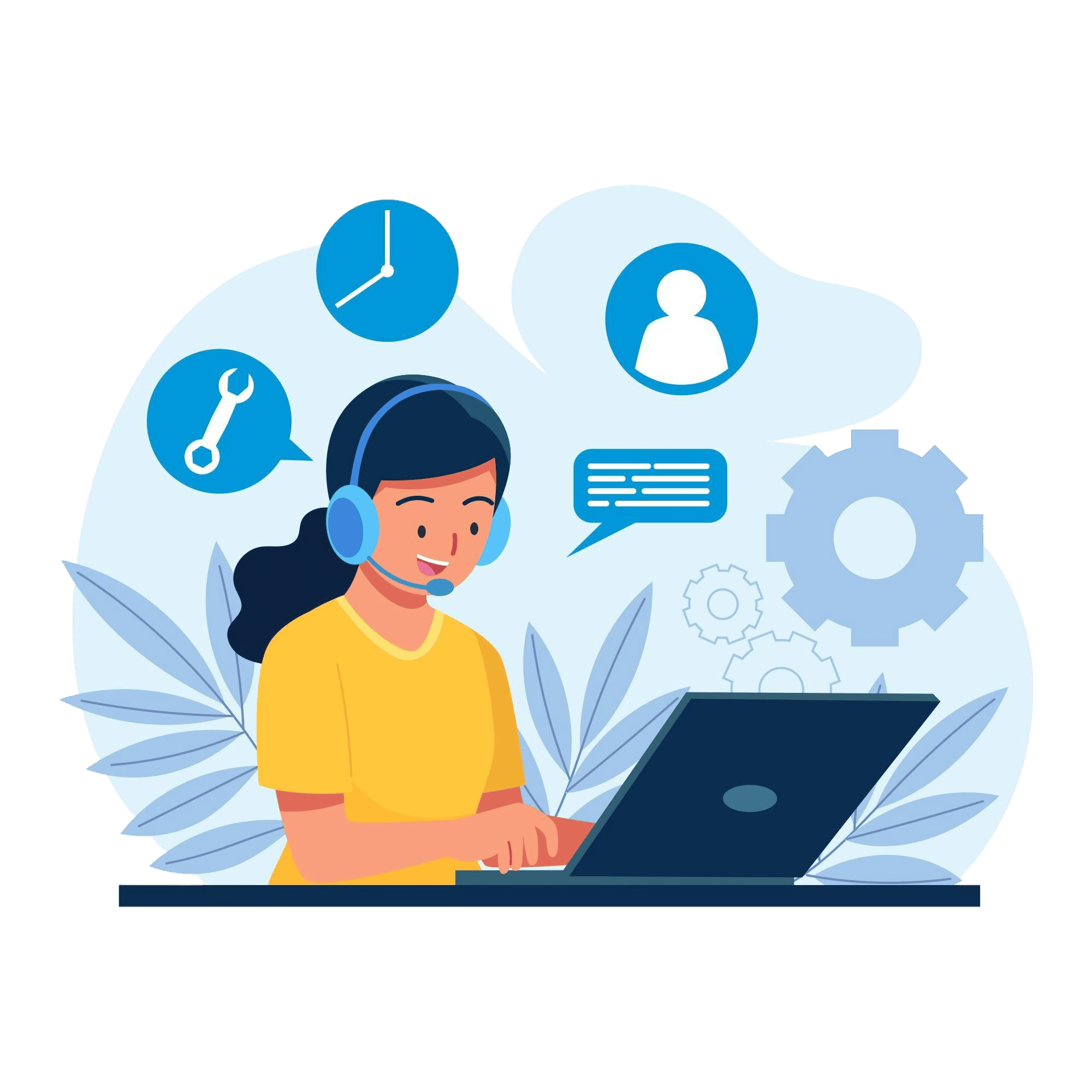 Customer service illustration